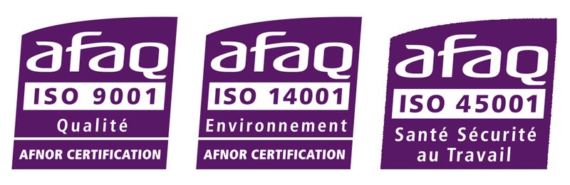 Certifications AFAQ 9001 14001 45001
